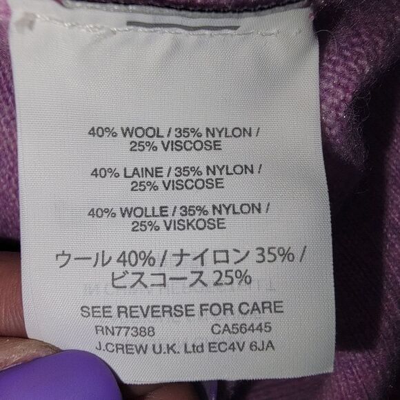 J. Crew v-neck wool blend swing sweater size Xs - Picture 6 of 7